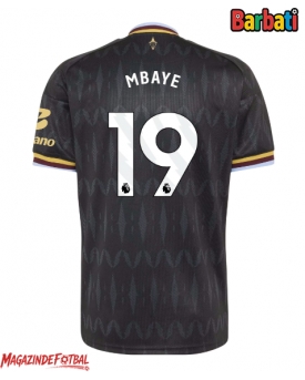 Aston Villa Ibrahim Mbaye #19 Tricou Fotbal Replică 2026-27 Barbati Deplasare